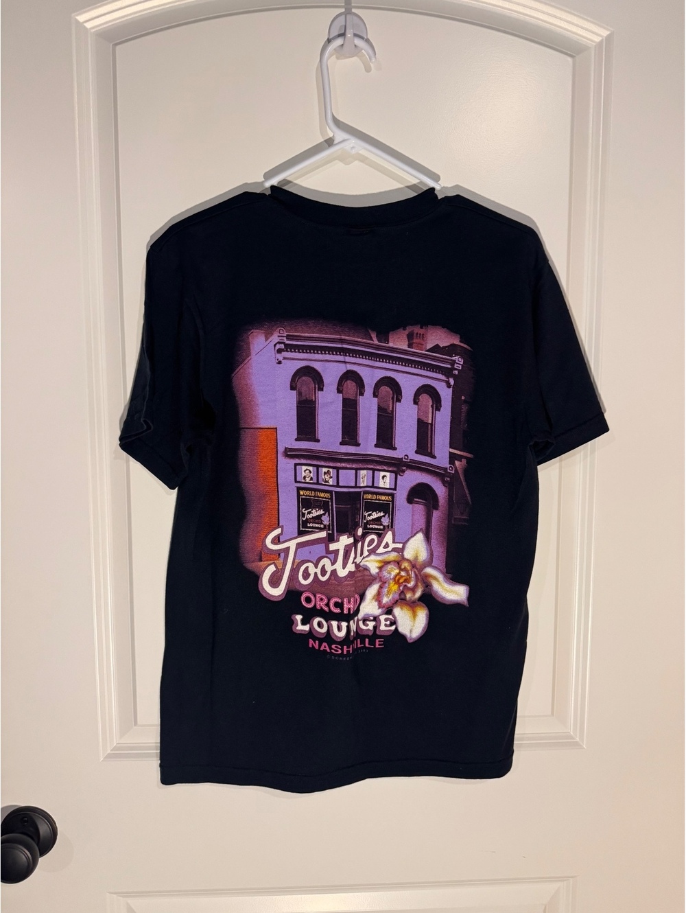 Black Tootsies Orchid Lounge Nashville Graphic Henley T-Shirt
